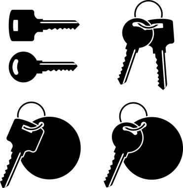 Set of keys clipart