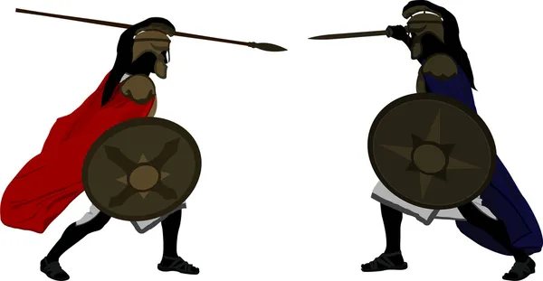 Achilles and Hector — Stock Vector
