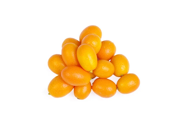 Grupo kumquat aislado sobre fondo blanco — Foto de Stock