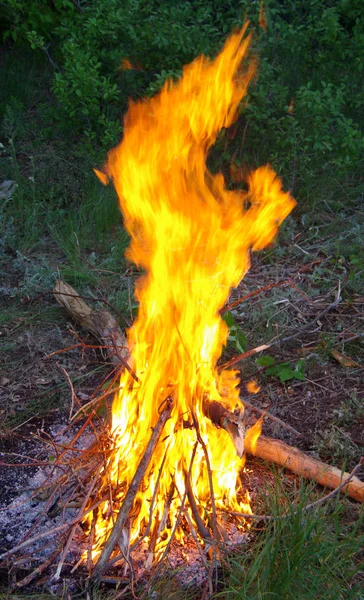 Hořící plamen — Stock fotografie