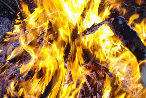 Vlam branden of brand — Stockfoto