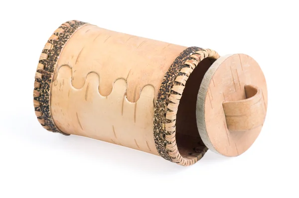 The wooden casket in the form of barrel — Stock Photo, Image