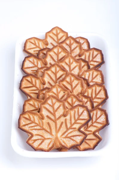 Ciasteczka na białym tle na białym tle — Zdjęcie stockowe
