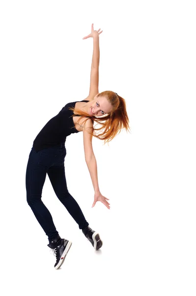 Frau auf Zehenspitzen — Stockfoto