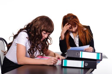 iki çalışkan kadın