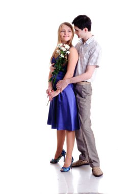 Young couple clipart