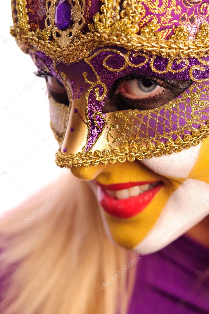 Woman in mask