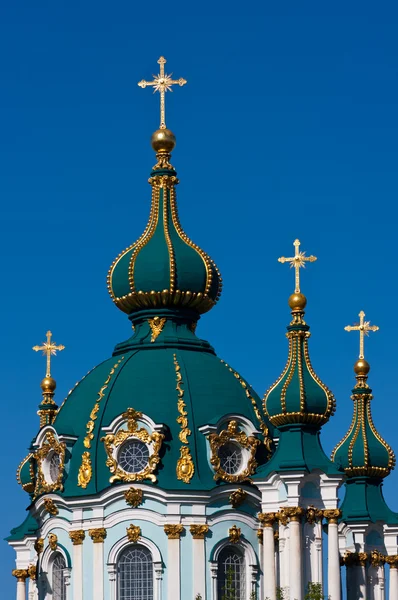 Domes of the Andreevsky cathedral — Stock Photo, Image