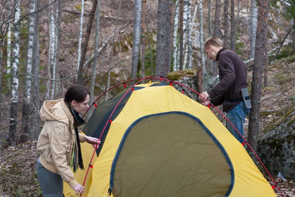Tenda in legno — Foto Stock