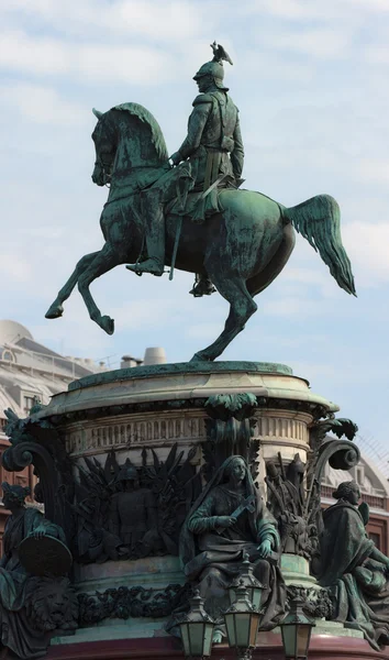 Monument to emperor Nikolay I — Stock Photo, Image