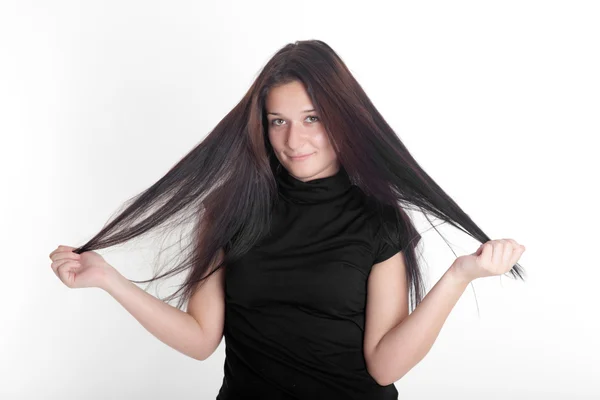 Chica con el pelo largo — Foto de Stock
