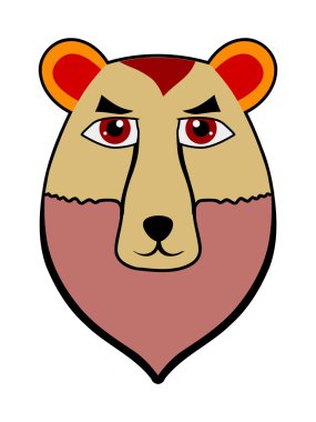 Illustration of bear character clipart