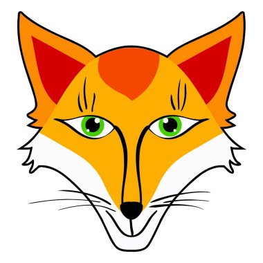 Cartoon fox. clipart