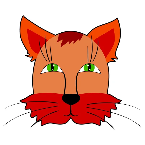 Illustration av katt karaktär — Stock vektor