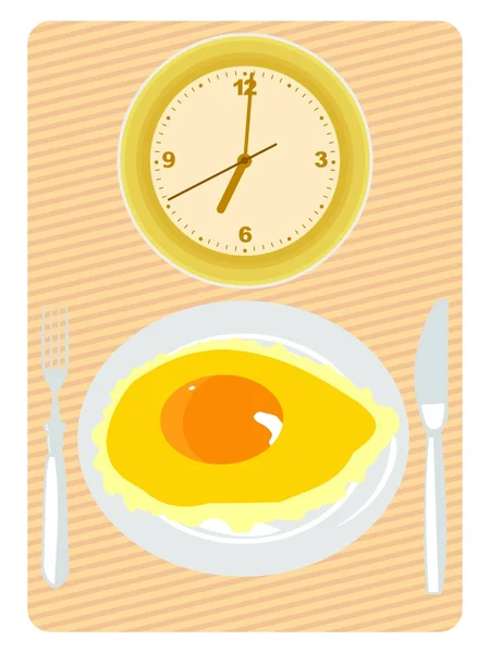 朝食の時間 — ストックベクタ