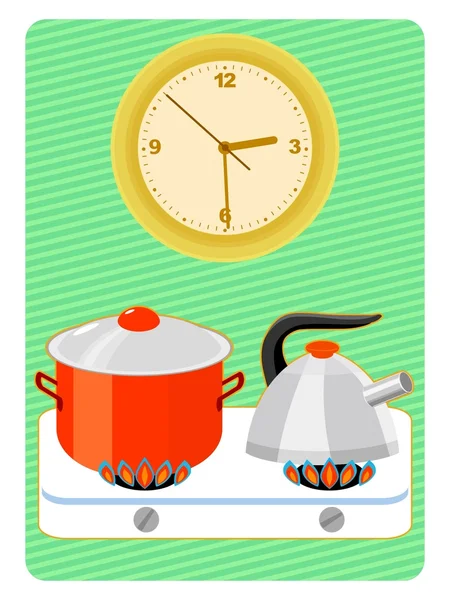 Time to cooking — Stock Vector