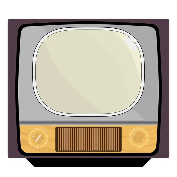 Vintage television — Stock Vector