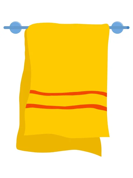 Handdoek op een hanger — Stockvector