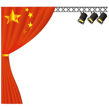 Theater China. vector clipart