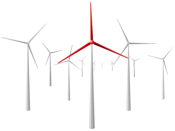 Moulin à vent. vecteur — Image vectorielle
