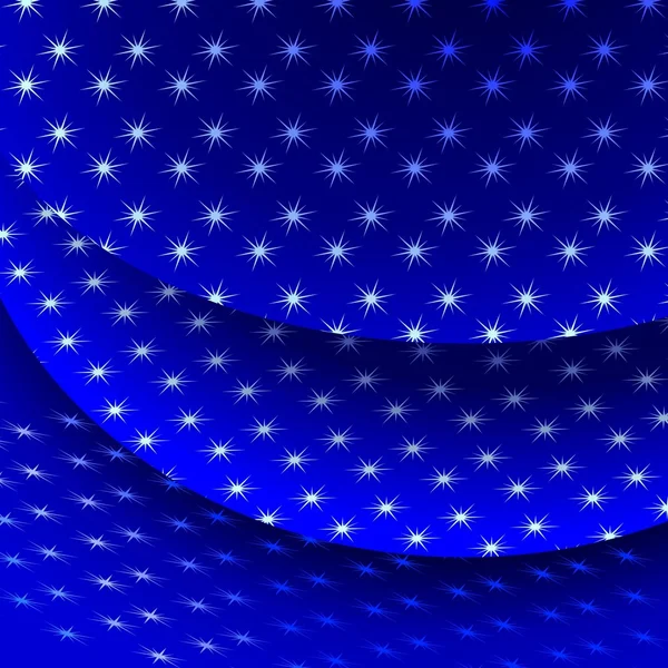 Fond vectoriel de tissu bleu avec étoiles — Image vectorielle