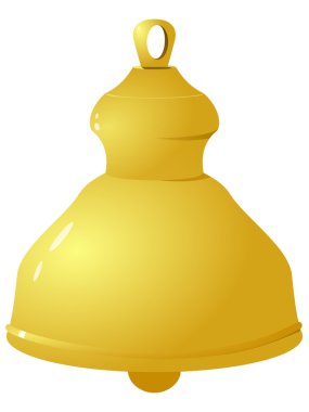 Vector illustration of golden bells.