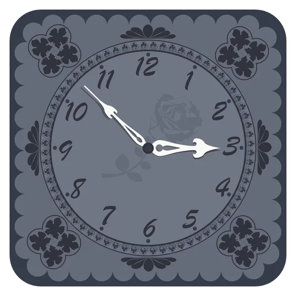 Illustrazione vettoriale di orologi d'epoca — Vettoriale Stock
