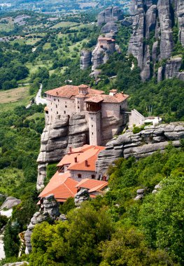 Nunnery Roussanou, Meteora, Greece clipart