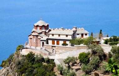 Temple of Sacred George's monastery, Athos clipart