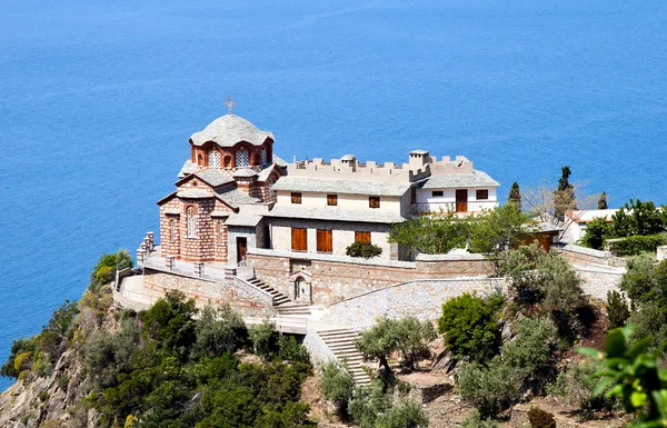 Tempio del monastero di San Giorgio, Athos Foto Stock Royalty Free