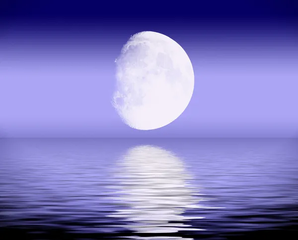 Soyut ay gökyüzünde — Stok fotoğraf