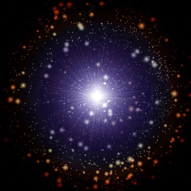 Abstract cosmic star clipart