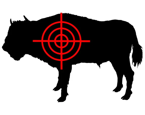 Bison crosshair — Stock Photo, Image