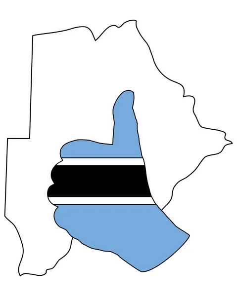 Botswana kéz jel — Stock Fotó