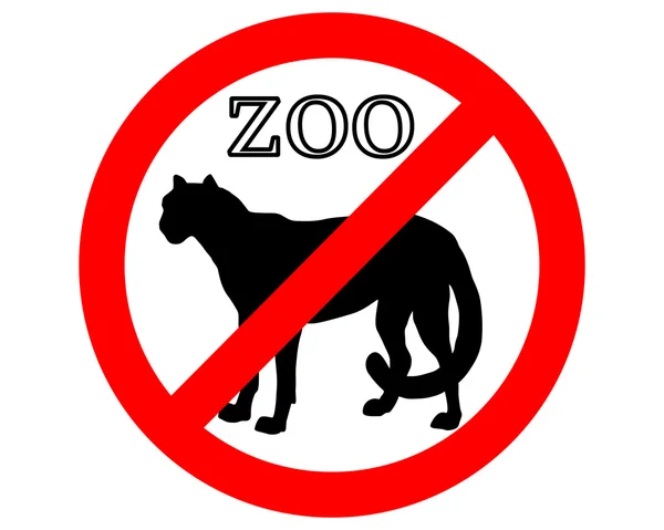 Gepard v zoo zakázáno — Stock fotografie