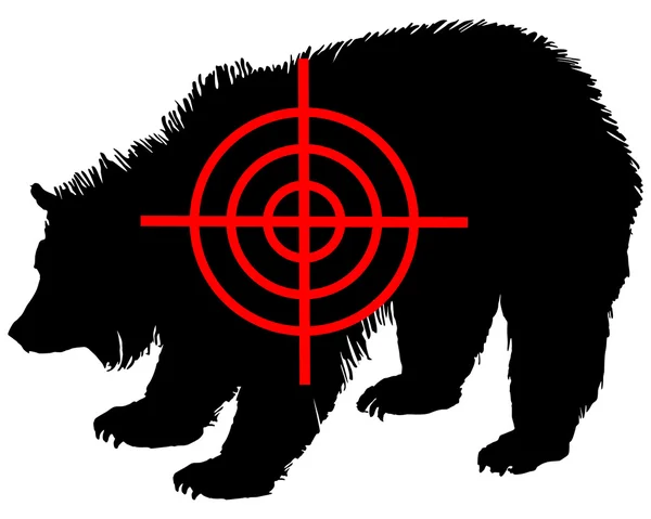 Grizzly oso cruz — Foto de Stock