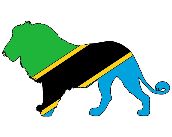 Leone Tanzania — Foto Stock