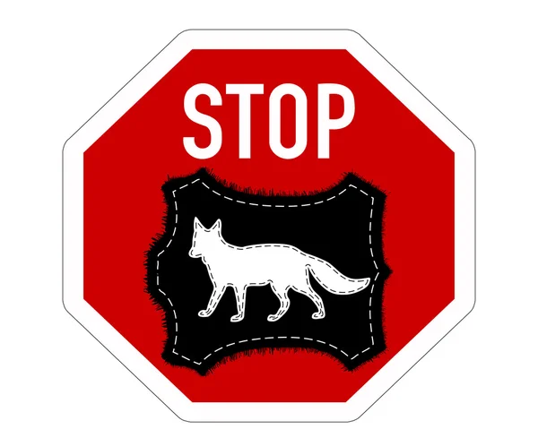 Arrêtez la fourrure de renard — Photo