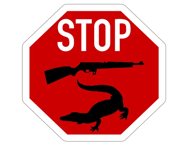 Arrêtez de tirer sur le crocodile — Photo
