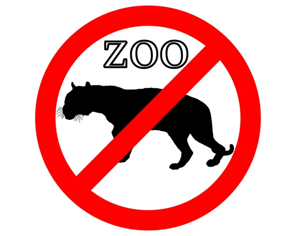 Tiger in zoo prohibited — Stock Photo, Image