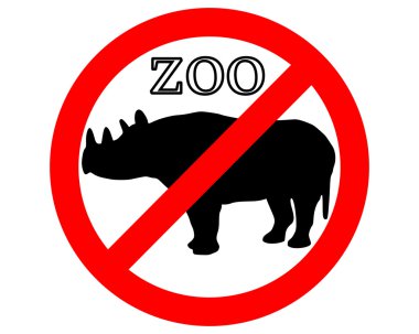 Gergedan yasak Hayvanat Bahçesi