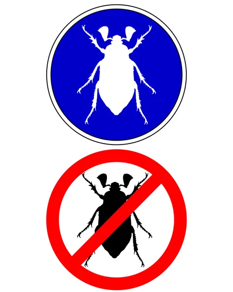 Cockchafer traffic signs — Stock Photo, Image