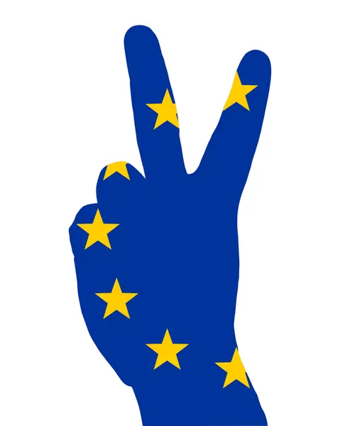 Signal du doigt européen — Photo