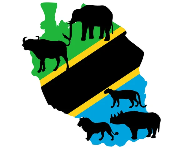Большая пятерка Танзании — стоковое фото