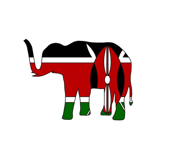 Elefante Kenya — Foto Stock