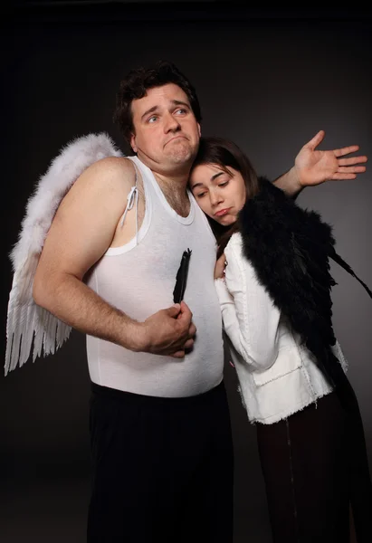 Pan angel a paní angel — Stock fotografie