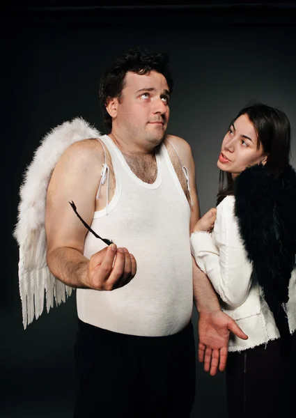 エンジェル氏と夫人の天使 — ストック写真