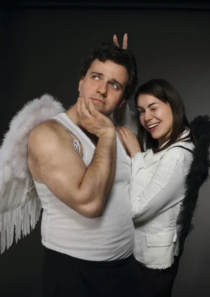 Mr. Angel and Mrs. Angel — Stock Photo, Image