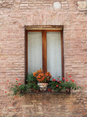 Italian window (Tuscany, Italy) clipart