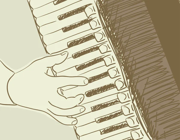 Schizzo a fisarmonica — Vettoriale Stock
